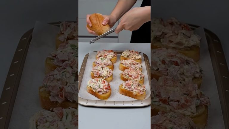 Easier than you think! Dinner from a loaf of bread and 3 simple ingredients #shots #cooking #food