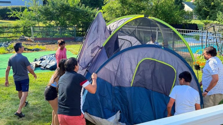 Outdoor Celebrating the 4th of July with Live Grilling Camping,Pool Party,Beautiful Garden Makeover🌸