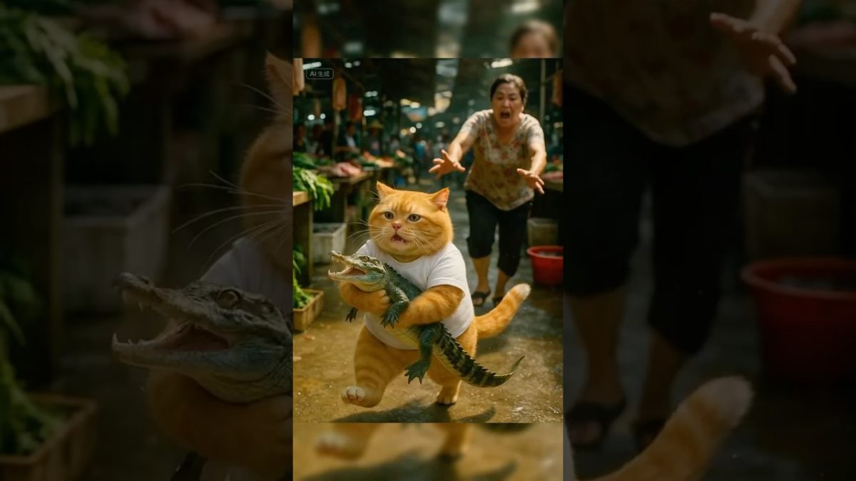 Today, I'm treating Cat Sister to grilled alligator!