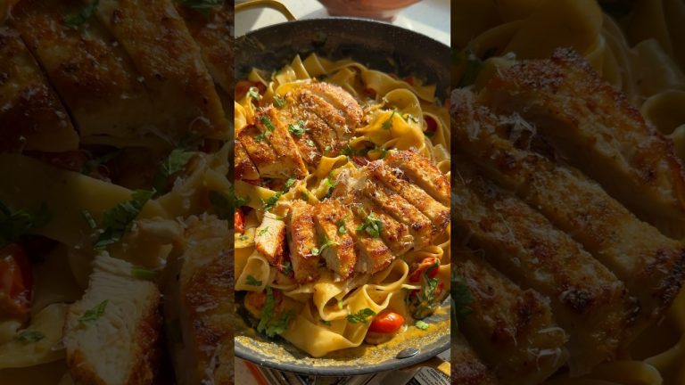 Easy One-Pan Chicken Pasta Recipe! #chicken #pasta #recipe