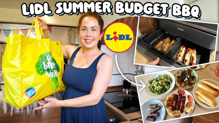 A LIDL SUMMER BUDGET BBQ | Trying Out Summer Lidl Groceries, Recipes, & Cosori TwinFry Air Fryer