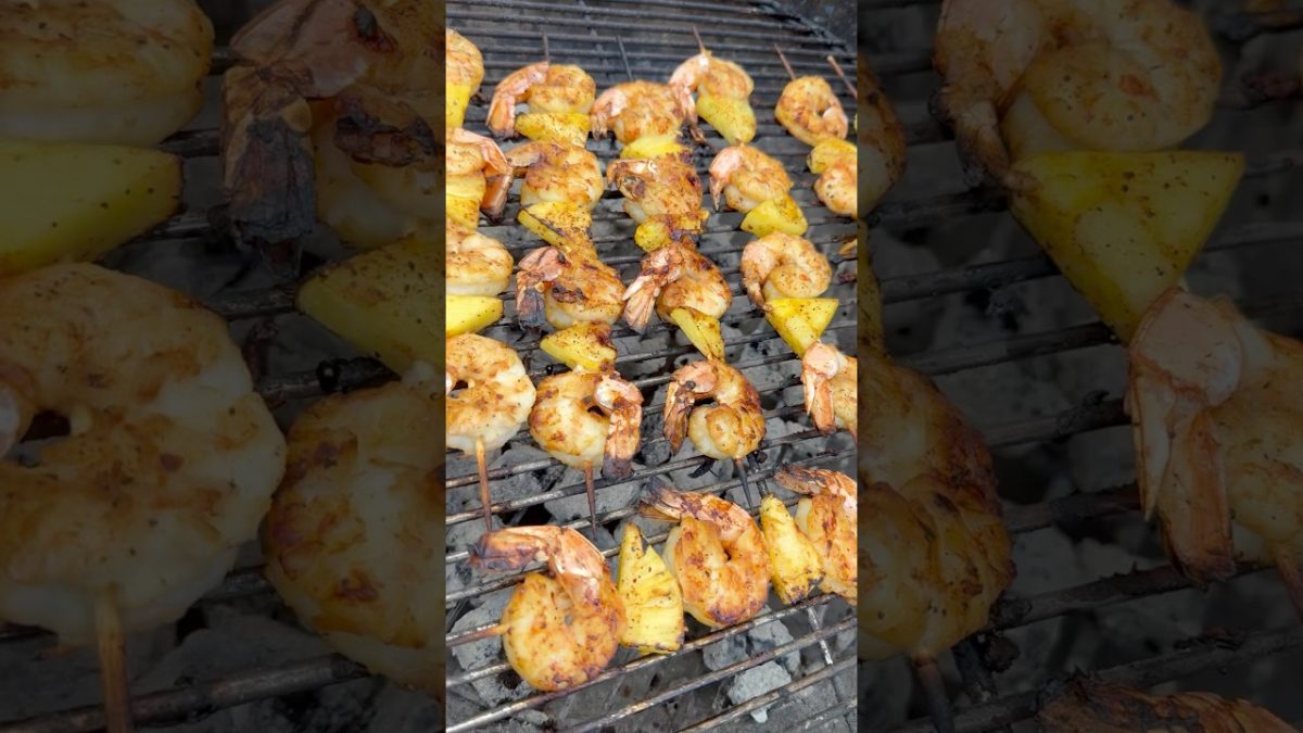 Does Pineapple Go With Shrimp??? #bbq #seafood #shorts