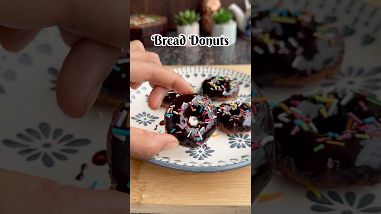 Viral 15 min Bread Donuts 🍩  #viral #recipe #viral #shorts  #donuts