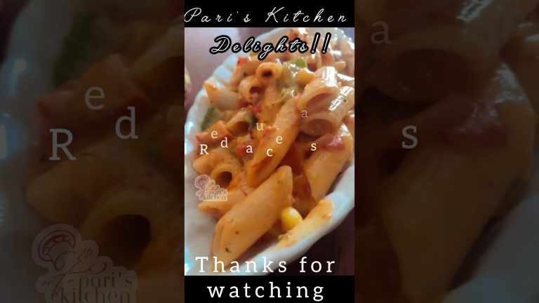 Kids’ Fav Red Sauce Pasta 🍝 | Creamy & Easy Tiffin Idea #shorts#food #pasta #asmr