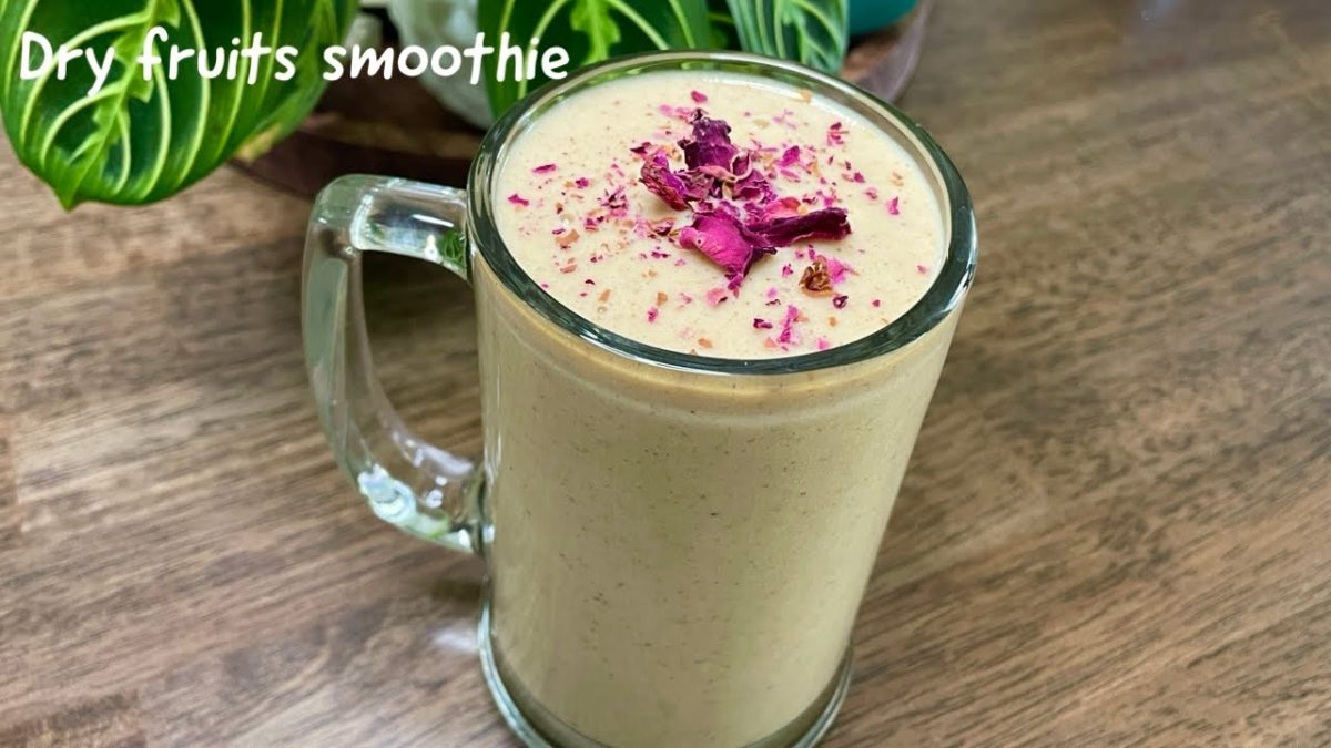 Dry fruit Smoothie | Energizing Dry Fruit Smoothie without sugar |  Power-Packed Dry Fruit Smoothie