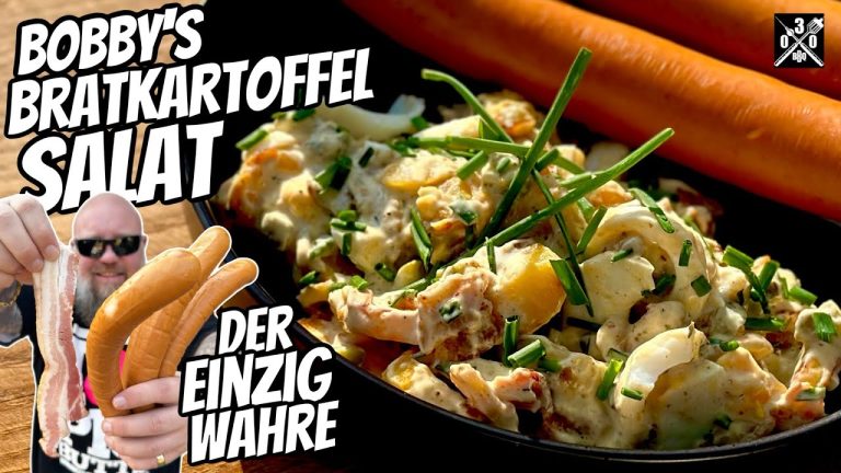 Hier kommt das Rezept von Bobbys Bratkartoffel Salat – 030 BBQ