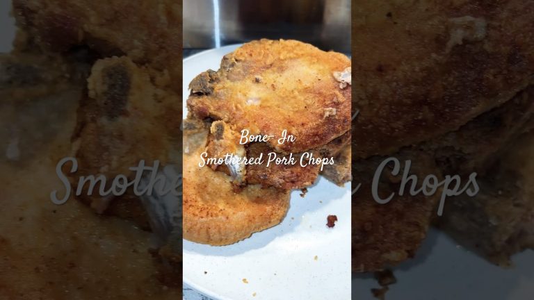 Bone-In Smothered Pork Chops