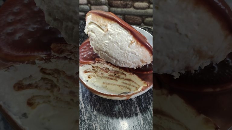 POSTRE CON CREMA Y GALLETAS #postres #shorts #recetas