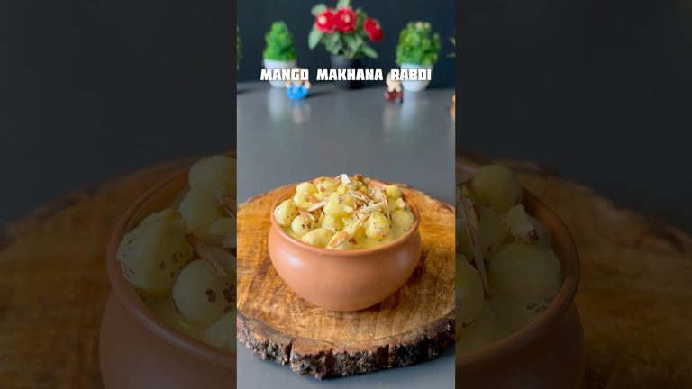 Viral Mango Makhana Rabdi #shorts #recipe #dessert #kheer