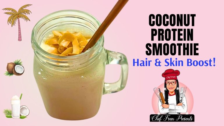 Coconut Protein Smoothie Recipe For Hair And Skin | Chef Fran Presents
