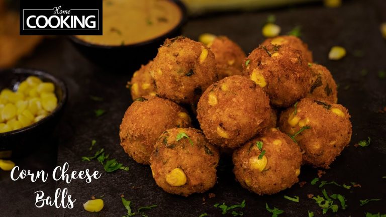 Crispy Corn Cheese Balls | Party Snack Recipes | Kids Recipes | Veg Starter Recipes | Corn Recipes