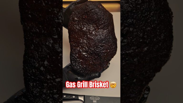 Gas Grill Brisket 🤯 #brisket #smokedbrisket #gasgrill #bbqcooking #tftibbq #bbqrecipes #bbq