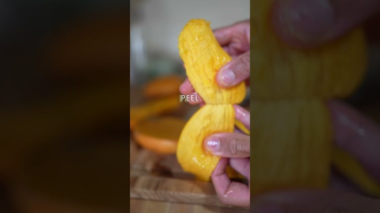 🥭 Easy & Natural 2-Ingredient Fruit Sorbet Dessert Recipe Using Kuvings AUTO10 Plus Slow Juicer