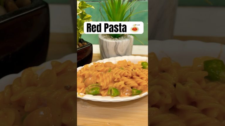 Easy Red Pasta 🍝 #easy #food #viral #cooking #recipe #foodie #viral #shorts