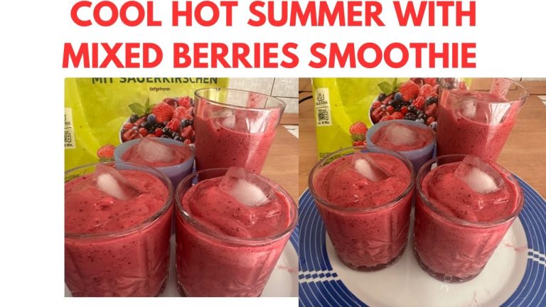Refreshing Mixed Berries Fruit Smoothie for Hot Days #smoothie  #summersmoothie