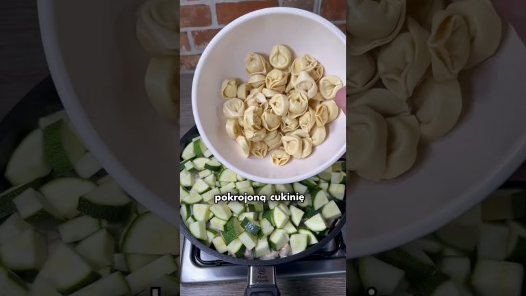 Cukinia z tortellini i kurczakiem #obiad #recipe #pyszne #food #jedzenie #przepis #comfortfood