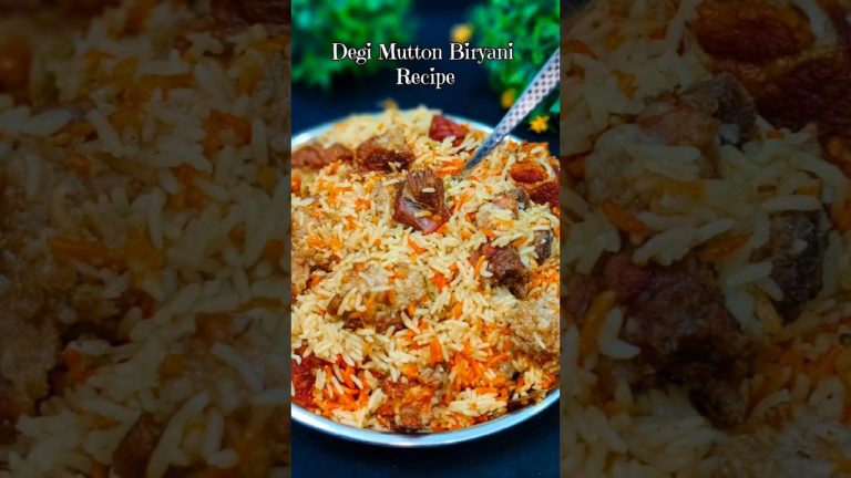 Degi Mutton Biryani | biryani banane ka tarika | easy biryani recipe #shorts #biryani #muttonbiryani