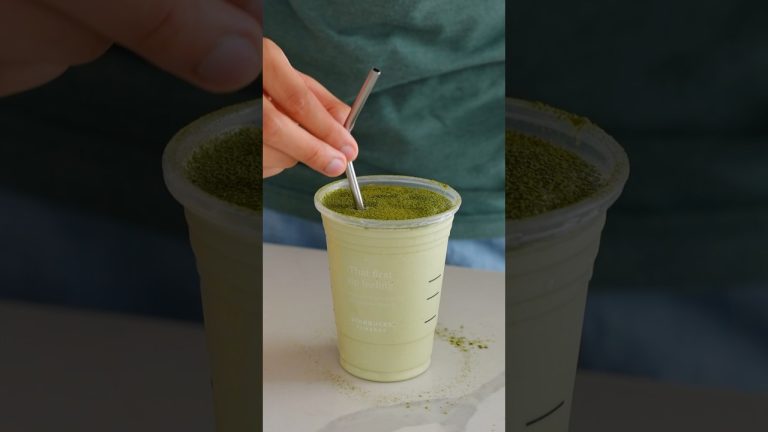 making the shake shack uji matcha shake at home
