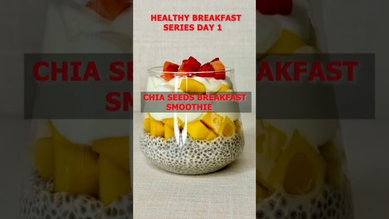 Healthy breakfast series day 1|chia seeds smoothie