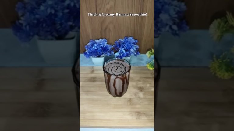 Healthy Banana Smoothie Recipe | Weight Loss & Glowing Skin Drink 🍌✨