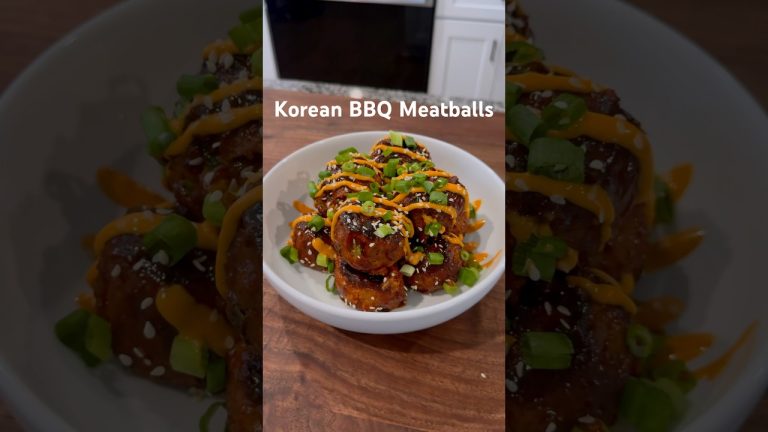 Korean BBQ Meatballs #shorts #food  #cooking