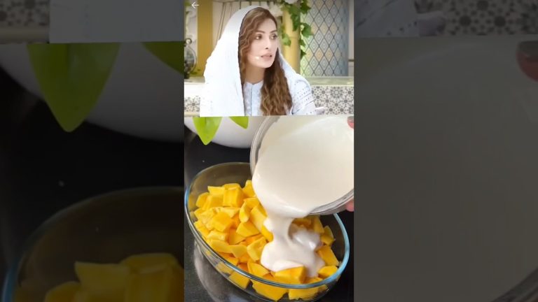 😮Ayza Khan kis bachy se zada Pyar krti ha? |how to make mango🥭 dessert| #shorts #youtubeshorts#viral