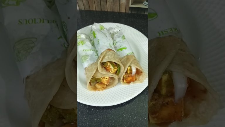 Paneer Tikka Roll recipe #shorts #lifegoodkitchen