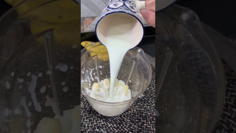 Day 2-💛 Healthy Banana Shake for Vrat | Sawan Recipe | Without Ice Cream #shorts