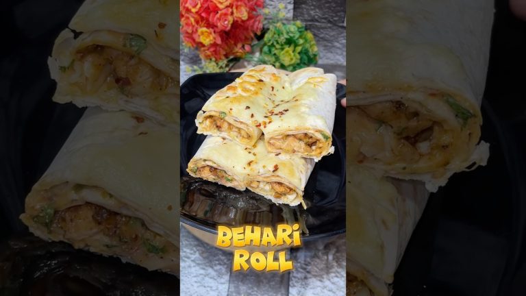 Bihari Roll Recipe / Easy To Make chicken Roll at home #shorts #fastfood #cooking #baking #recipe