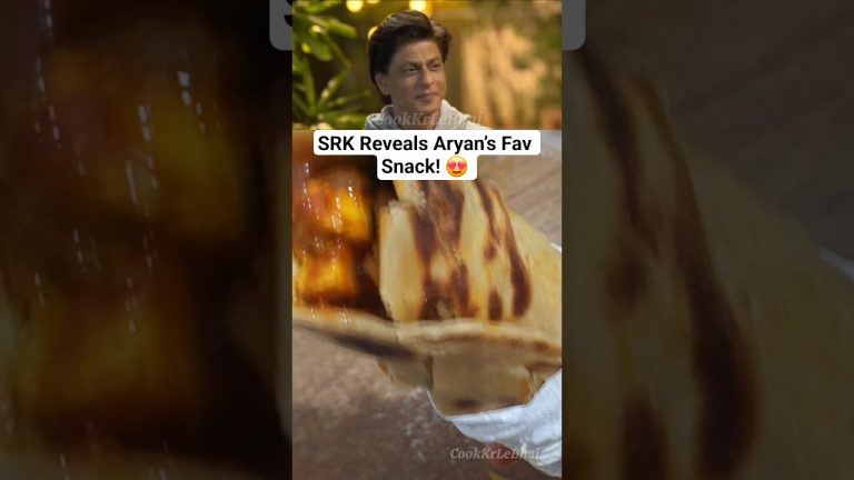 SRK Reveals Aryan’s Fav Snack! 😍 Healthy Paneer Roll Recipe You Must Try 🌯💪 #paneer #roll #shorts