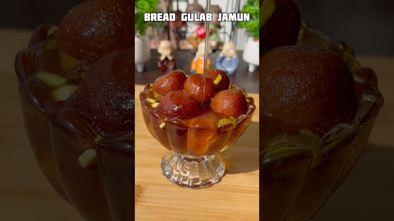 Instant Bread Gulab Jamun Recipe #shorts #recipe #gulabjamun #dessert #trending #shortsfeed #viral
