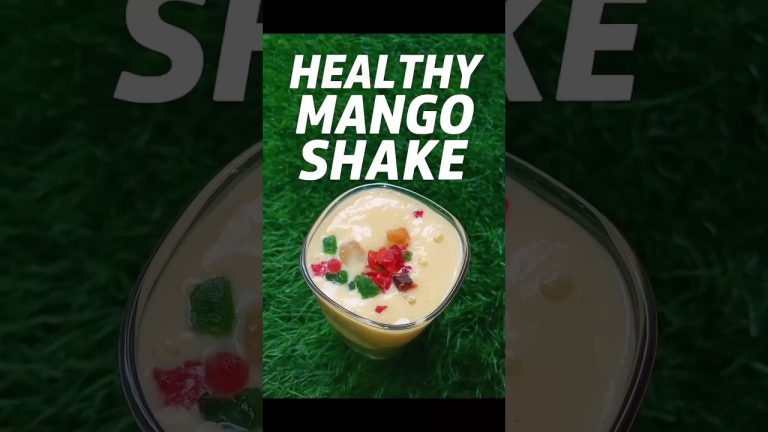 Healthy Mango Shake Recipe 🤤 | 5 Minute Summer Drink  #food #recipe #drink #ytshorts #shorts