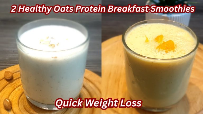 2 Quick & Easy Protein Oats Smoothies For Healthy Weight Loss | New Breakfast Idea | Easy Nashta