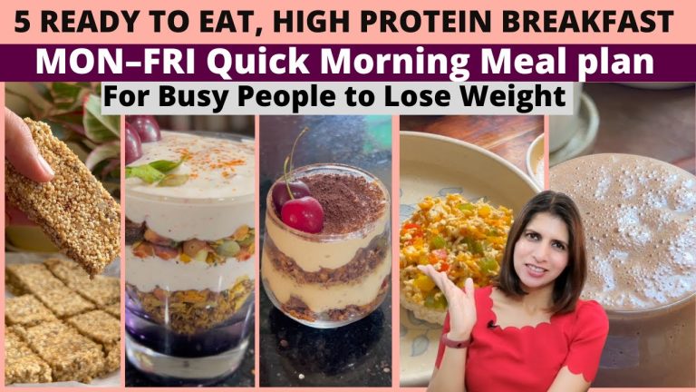 Too Busy to Cook? 5 Ready-to-Eat Quick High Protein Breakfasts for Weight Loss! No Cooking Needed!