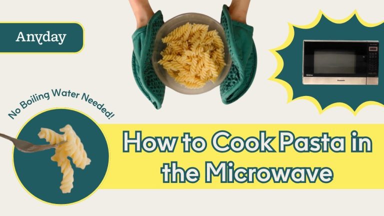 How to Cook Pasta in the Microwave!