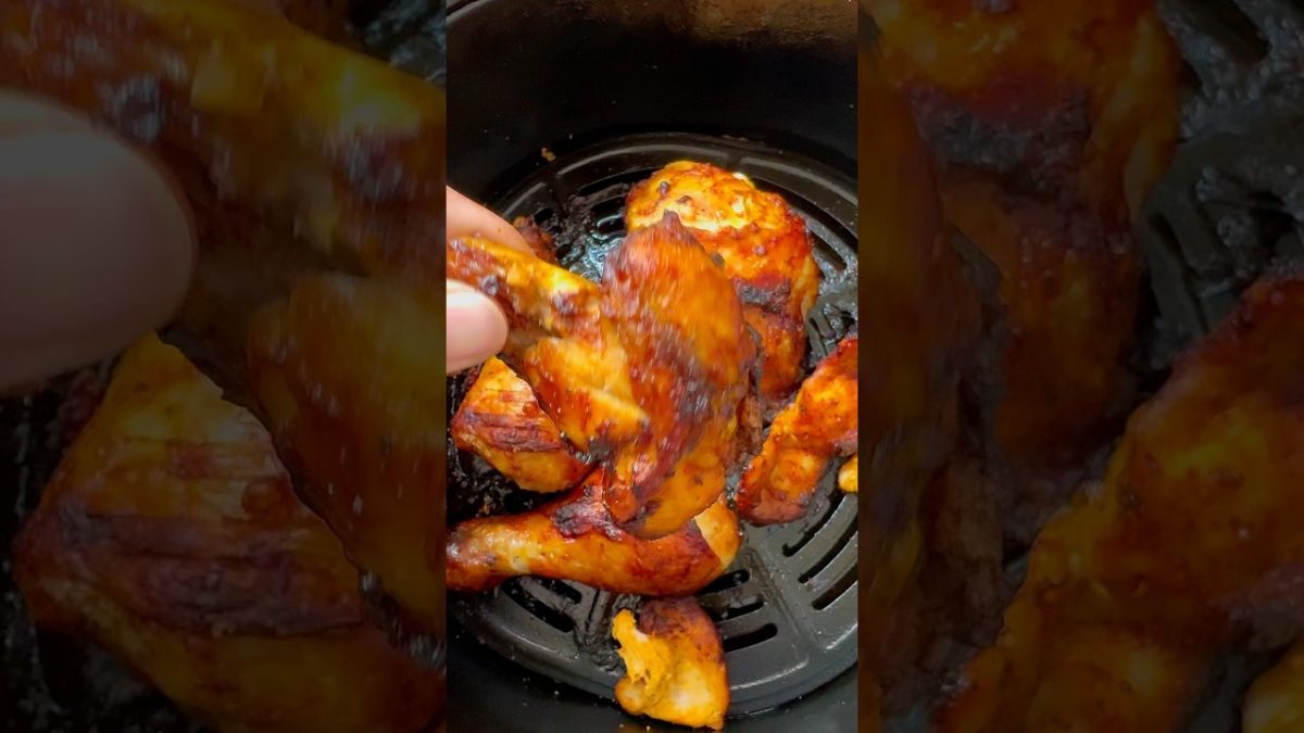 Delicioso pollo en la freidora de aire #recetas #shorts