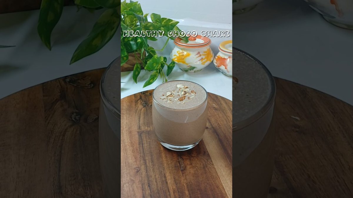 Healthy choco shake recipe #shorts #chocolate #shake #trending