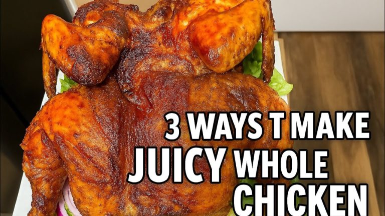 3 Ways to Make a Whole Chicken || BBQ, Stir-Fry & Air-fried Chicken