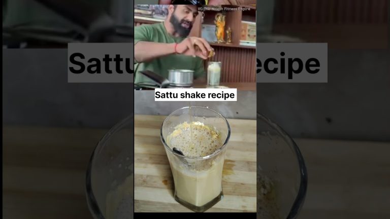 Viral Fitness Coach Nitesh Soni’s Sattu drink recipe || 1 Week Body Challenge🏋️💪