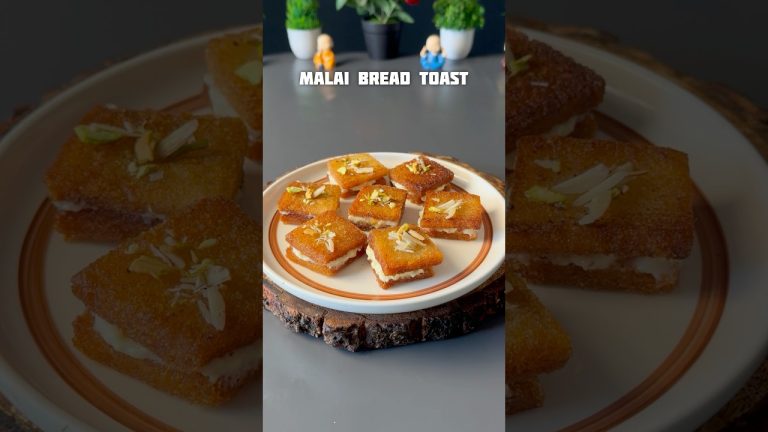 Delicious Bread Malai Toast #shorts #recipe #dessert #bread