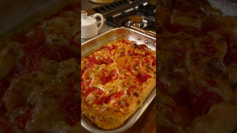 The EASIEST Tomato Focaccia #cooking #italianrecipes #food #italianfood #thepastaqueen