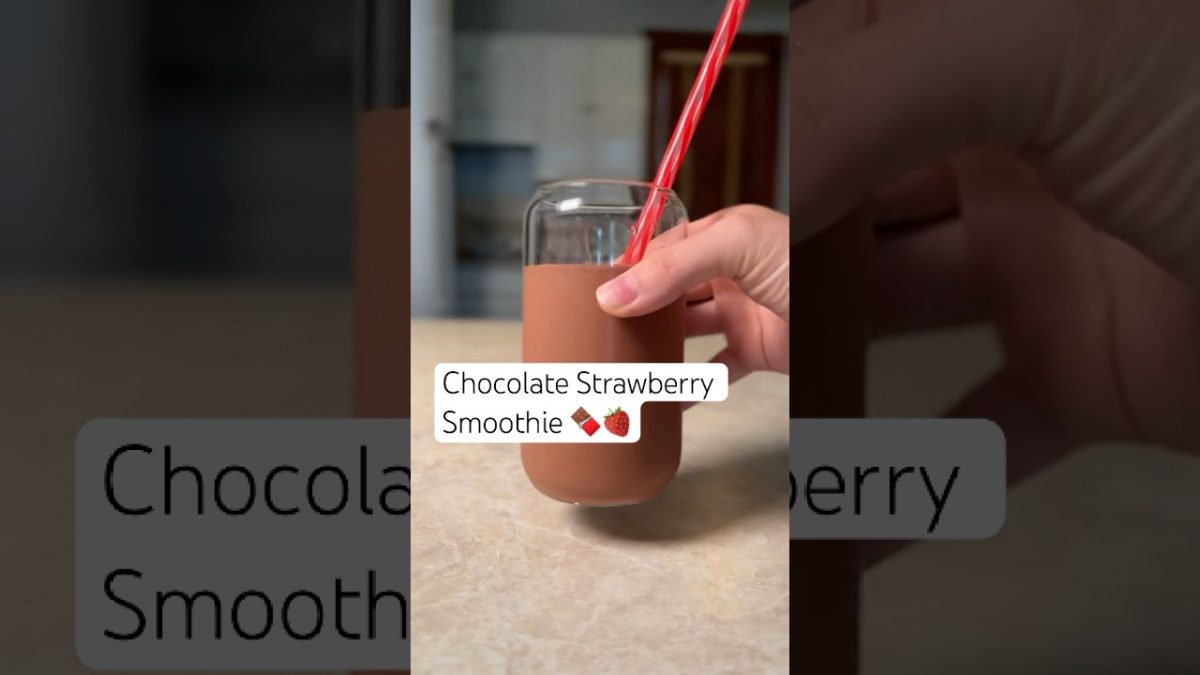 Chocolate Strawberry Smoothie #recipe