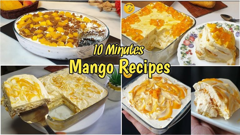 10 minutes easy 5 yummiest mango dessert or delight Recipes 😍 Mango Recipes (ICE AND SPICE RECIPES)