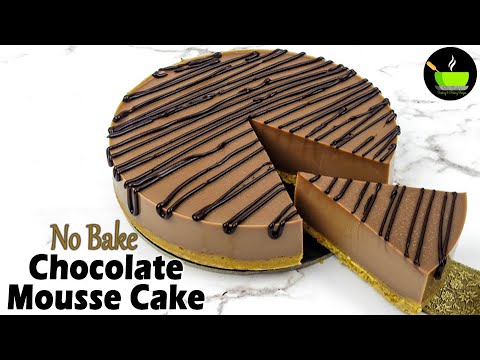 Chocolate Mousse Cake | No-Bake Chocolate Mousse Cake Recipe | Easy Dessert Recipes | No Bake Cake