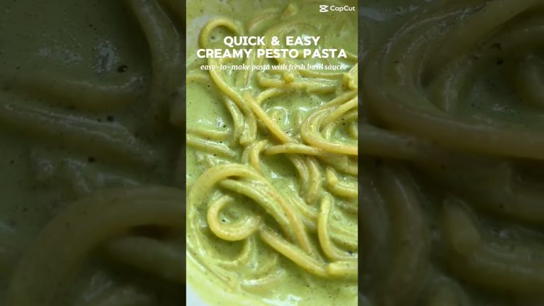 Quick And Easy Creamy Pesto Pasta | #recipe #chambakitchen