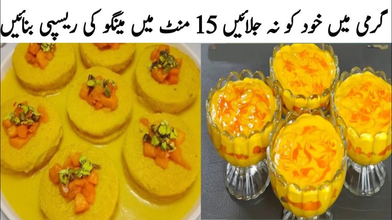 15 Minutes New Dessert Recipe with Mango (Easy & Delicious) | Mango Delight Homemade |Mango Rasmalai