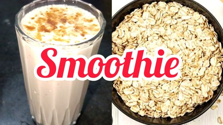 ওটস স্মুদি | Oats Breakfast Smoothie Recipe – No Sugar | Oats Smoothie For Weight Loss