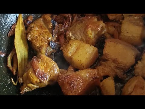 Pork Meat Curry | Pork With Sesame Seeds Recipe | Pork Dry Fry Recipe | Pork Curry | Pork Fat Gravy