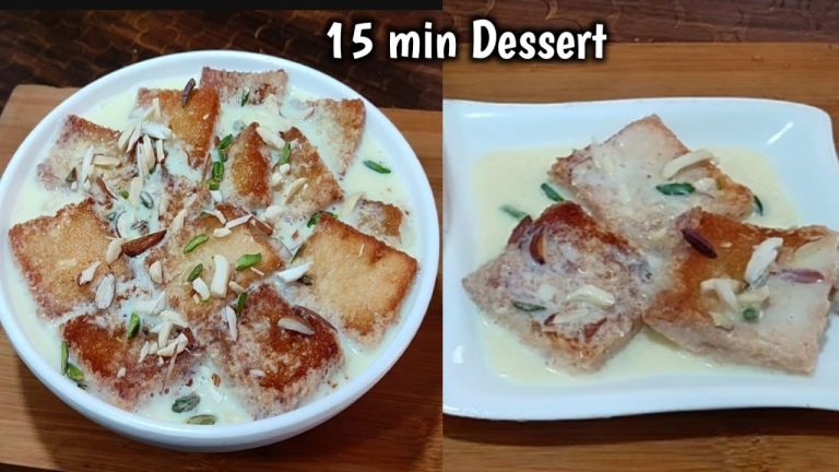Only Milk And Bread Easy Dessert | Bread Custard Recipe | Indian dessert recipes