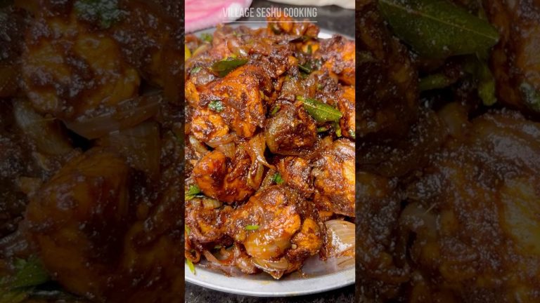 Traditional Chicken Recipe | Chicken Vepudu | Chicken Fry Short Video #shorts